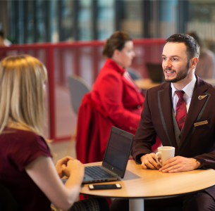 Virgin Atlantic cabin crew member