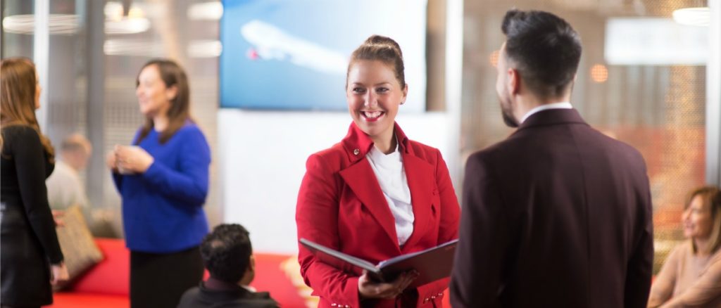 Virgin Atlantic employees at Head Office